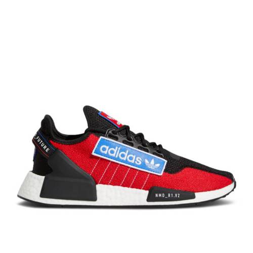 【 ADIDAS NMD_R1 V2 'LOGO PATCH - TEAM POWER RED' / CORE BLACK TEAM POWER RED BLUE 】 アディダス チーム パワー コア 黒色 ブラック 赤 レッド 青色 ブルー スニーカー メンズ
