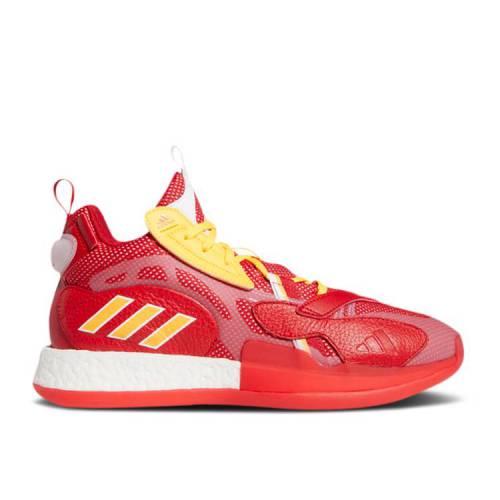 【 ADIDAS ZONEBOOST 'TEAM COLLEGIATE RED' / TEAM COLLEGIATE RED SOLAR GOLD 】 アディダス チーム 赤 レッド ゴールド スニーカー メンズ|スニケス