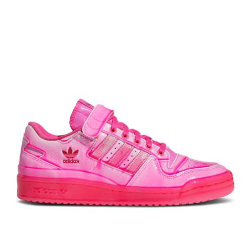 【 ADIDAS JEREMY SCOTT X FORUM LOW \u0027DIPPED - SOLAR PINK\u0027 / SUPPLIER COLOUR SUPPLIER COLOUR 】 アディダス ジェレミー 討論会 スニーカー メンズ