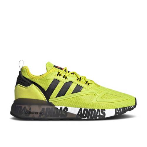 ADIDAS ZX 2K BOOST 'BOLD LOGO GRAPHIC - ACID YELLOW'