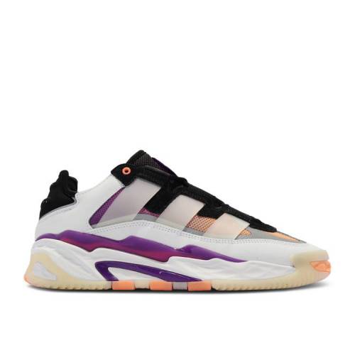 【 ADIDAS NITEBALL 'WHITE ACTIVE PURPLE' / CLOUD WHITE CORE BLACK ACTIVE 】 アディダス 白色 ホワイト コア 黒色 ブラック スニーカー メンズ