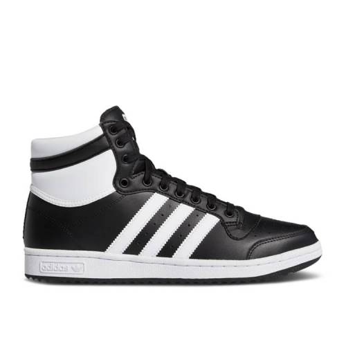 【 ADIDAS TOP TEN BLACK WHITE / CORE BLACK CLOUD WHITE CHALK 】 アディダス コア 黒色 ブラック 白色 ホワイト トップテン スニーカー メンズ