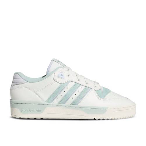 【 ADIDAS RIVALRY LOW 'WHITE GREEN TINT' / CLOUD WHITE OFF WHITE GREEN TINT 】 アディダス 緑 グリーン 白色 ホワイト スニーカー メンズ