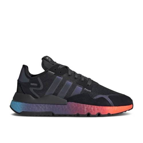 【 ADIDAS NITE JOGGER 'SUNSET' / CORE BLACK CORE BLACK BOOST 】 アディダス ジョガーパンツ コア 黒色 ブラック ブースト スニーカー メンズ