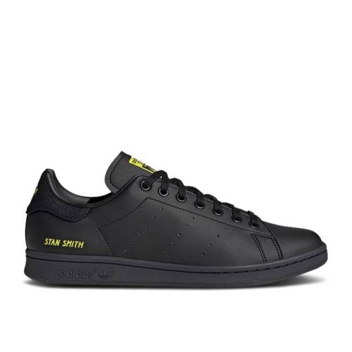 【 ADIDAS STAN SMITH 'BLACK SEMI SOLAR YELLOW' / CORE BLACK CORE BLACK SEMI SOLAR 】 アディダス コア 黒色 ブラック スタンスミス スニーカー メンズ|スニケス