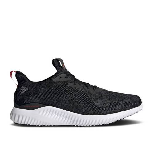 【 ADIDAS ALPHABOUNCE 1 \u0027CHINESE NEW YEAR - BLACK\u0027 / CORE BLACK GREY THREE SCARLET 】 アディダス 中核グループ 黒いこと 黒いこと 薄墨色 薄墨色 スニーカー メンズ