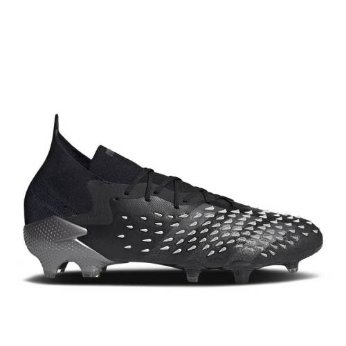【 ADIDAS PREDATOR FREAK.1 FG 'DEMONSKIN - BLACK GREY' / CORE BLACK GREY FOUR CLOUD WHITE 】 アディダス プレデター 黒色 ブラック コア 灰色 グレー 白色 ホワイト スニーカー メンズ