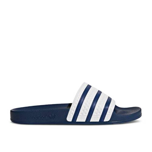 【 ADIDAS ADILETTE SLIDE 'ADI BLUE WHITE' / ADI BLUE WHITE ADI BLUE 】 アディダス アディレッタ サンダル 青色 ブルー 白色 ホワイト スニーカー メンズ｜スニケス