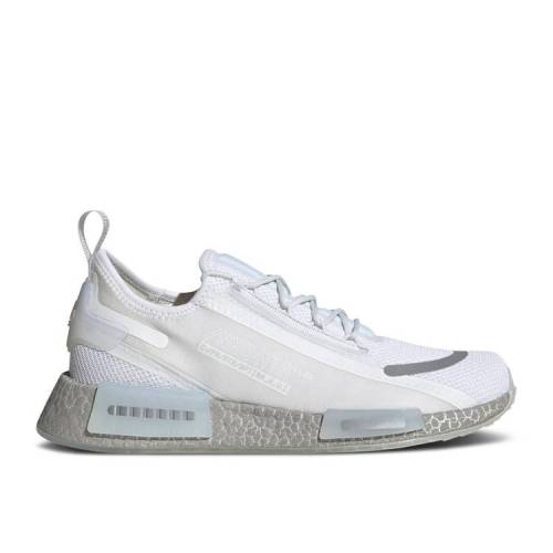 【 ADIDAS NMD_R1 SPECTOO WHITE SILVER METALLIC / CLOUD WHITE CRYSTAL WHITE SILVER 】 アディダス 銀色 シルバー 白色 ホワイト スニーカー メンズ