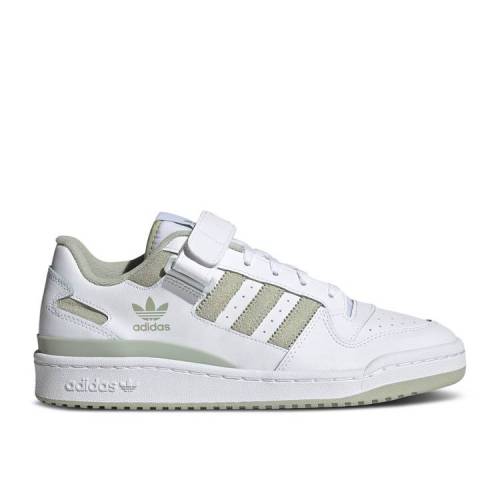 【 ADIDAS FORUM LOW 'WHITE HALO GREEN' / CLOUD WHITE HALO GREEN CLOUD 】 アディダス フォーラム 白色 ホワイト 緑 グリーン スニーカー メンズ