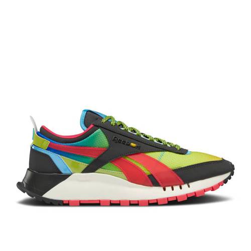 【 REEBOK JELLY BELLY X CLASSIC LEATHER LEGACY 'FLAVOR MIX' / COAL TWISTED PINK SONIC GREEN 】 リーボック クラシック レザー レガシー ピンク 緑 グリーン スニーカー メンズ画像