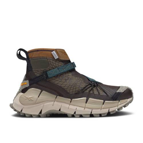 【 REEBOK ZIG KINETICA 2 EDGE GTX 'DARK BROWN' / DARK BROWN MIDNIGHT PINE SEPIA 】 リーボック ジグ 茶色 ブラウン スニーカー メンズ｜スニケス