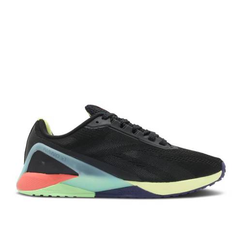 【 REEBOK NANO X1 'BLACK MULTI' / BLACK NIGHT BLACK DIGITAL GLOW 】 リーボック ナノ 黒色 ブラック ナイト スニーカー メンズ｜スニケス