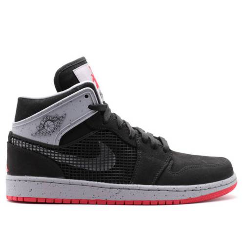 【 AIR JORDAN JORDAN 1 RETRO 89 'BLACK FIRE RED CEMENT' / BLACK FIRE RED CEMENT GREY 】 ナイキ ファイア 赤 レッド 黒色 ブラック 灰色 シメント グレー エアジョーダン スニーカー メンズ