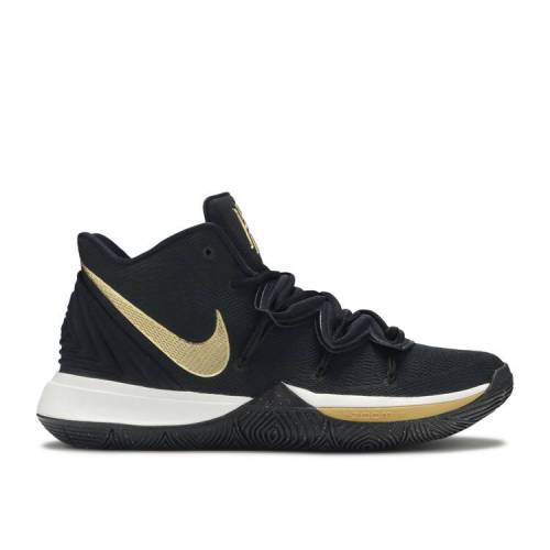 【 NIKE KYRIE 5 'BLACK METALLIC GOLD' / BLACK METALLIC GOLD WHITE 】 カイリー 黒色 ブラック ゴールド 白色 ホワイト スニーカー メンズ ナイキ|スニケス