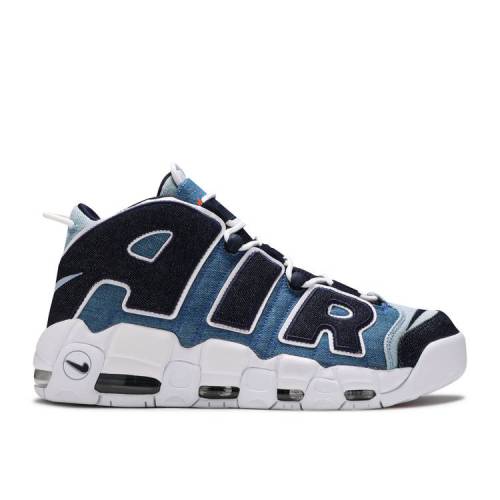 【 NIKE AIR MORE UPTEMPO 96 'DENIM' / WHITE OBSIDIAN TOTAL ORANGE 】 アップテンポ 白色 ホワイト 橙 オレンジ エアモアアップテンポ モアテン スニーカー メンズ ナイキ
