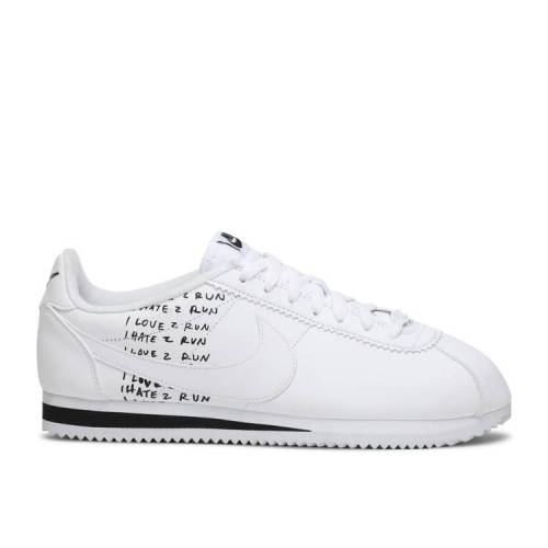【 NIKE NATHAN BELL X CLASSIC CORTEZ WHITE / WHITE BLACK PINK FOAM WHITE 】 ネイサン クラシック コルテッツ 白色 ホワイト 黒色 ブラック ピンク クラシックコルテッツ スニーカー メンズ ナイキ