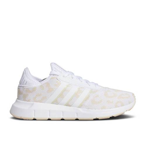 【 ADIDAS WMNS SWIFT RUN X 'LEOPARD - HALO IVORY' / HALO IVORY CLOUD WHITE CLOUD 】 アディダス ラン アイボリー 白色 ホワイト スニーカー レディース