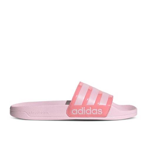 【 ADIDAS HIROCOLEDGE X WMNS ADILETTE SHOWER SLIDE \u0027TAKAHASHI HIROKO - CLEAR PINK\u0027 / CLEAR PINK CLEAR PINK SUPER POP 】 アディダス アディレッタ サンダル サクラ色 シャワーサンダル スニーカー レディース