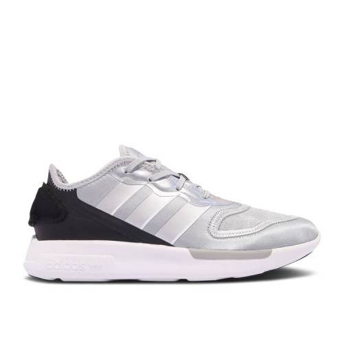 【 ADIDAS WMNS ZX 2K FLORINE 'SILVER METALLIC BLACK' / SILVER METALLIC SILVER CORE 】 アディダス 銀色 シルバー コア スニーカー レディース