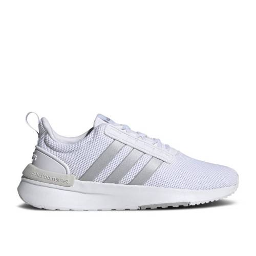 【 ADIDAS WMNS RACER TR21 \u0027WHITE MATTE SILVER\u0027 / CLOUD WHITE MATTE SILVER GREY 】 アディダス 白いこと 白いこと しろがね色 しろがね色 薄墨色 薄墨色 スニーカー レディース