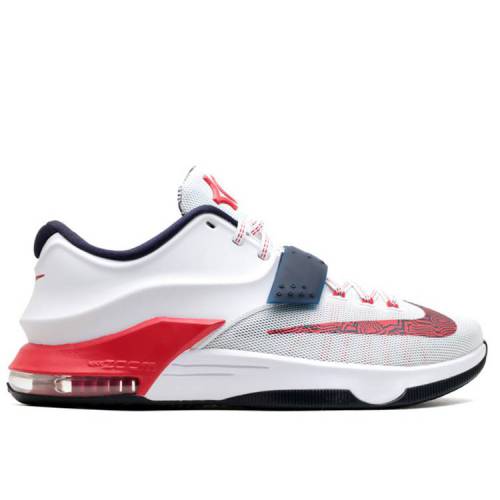【 NIKE KD 7 'USA' / WHITE OBSIDIAN UNIVERSITY RED 】 白色 ホワイト 赤 レッド スニーカー メンズ ナイキ｜スニケス