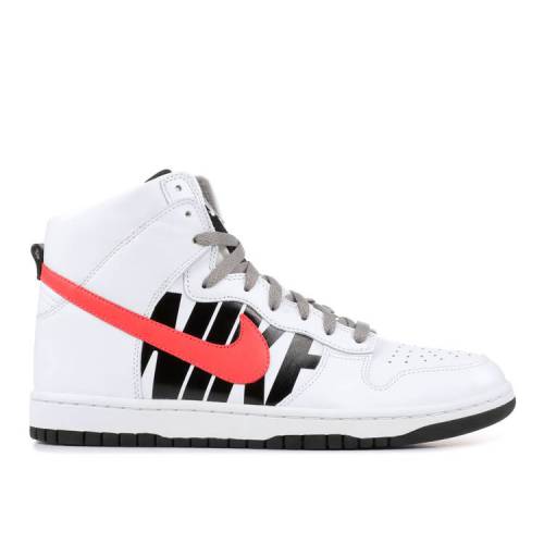 【 NIKE UNDFTD X NIKELAB DUNK HIGH LUX 'UNDEFEATED' / WHITE INFRARED BLACK 】 アンディフィーテッド ダンク ハイ 白色 ホワイト 黒色 ブラック ダンクハイ スニーカー メンズ ナイキ｜スニケス