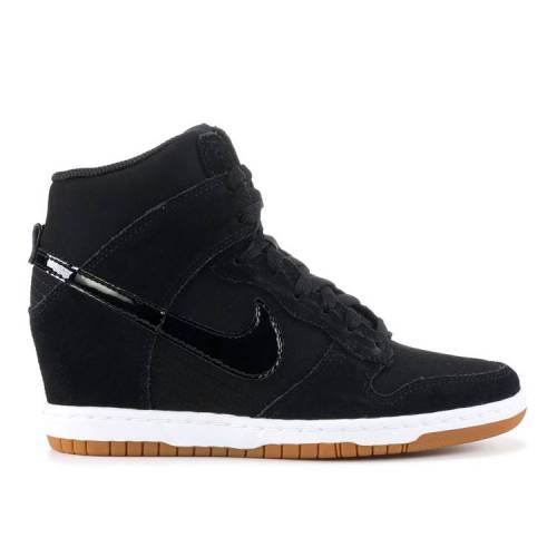 【 NIKE WMNS DUNK SKY HI ESSENTIAL 'BLACK GUM' / BLACK SAIL GUM MEDIUM BROWN 】 ダンク スカイ 黒色 ブラック 茶色 ブラウン スニーカー レディース ナイキ｜スニケス