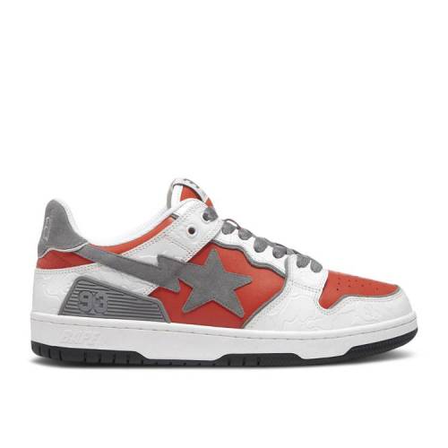 【 BAPE SK8 STA WHITE RED / WHITE RED 】 白色 ホワイト 赤 レッド スニーカー メンズ ベイプ