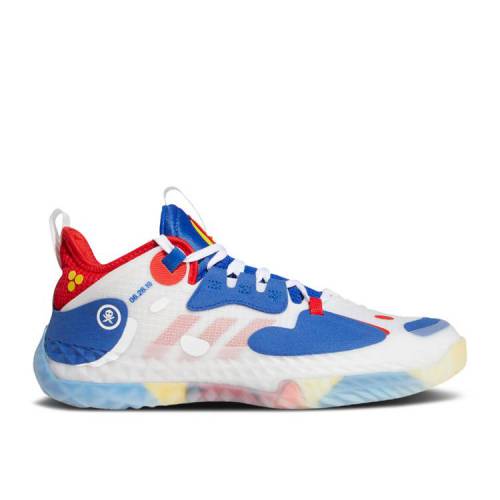 【 ADIDAS QUICCS X HARDEN VOL. 5 FUTURENATURAL 'MANILA HERITAGE' / CLOUD WHITE ROYAL BLUE VIVID RED 】 アディダス ハーデン 白色 ホワイト 青色 ブルー 赤 レッド スニーカー メンズ|スニケス