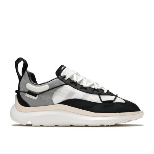 【 ADIDAS Y-3 SHIKU RUN \'WHITE BLACK\' / BLACK CORE WHITE CHALK WHITE 】 アディダス ラン 黒色 ブラック コア 白色 ホワイト スニーカー メンズ