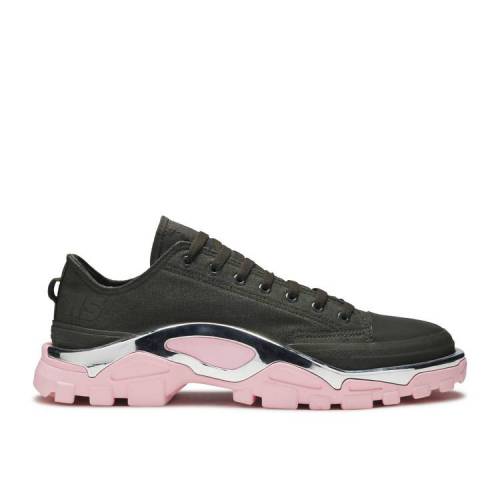 【 ADIDAS RAF SIMONS X DETROIT RUNNER 'OLIVE' / OLIVE NIGHT CARGO PINK 】 アディダス デトロイト オリーブ ナイト カーゴ ピンク ラフシモンズ スニーカー メンズ