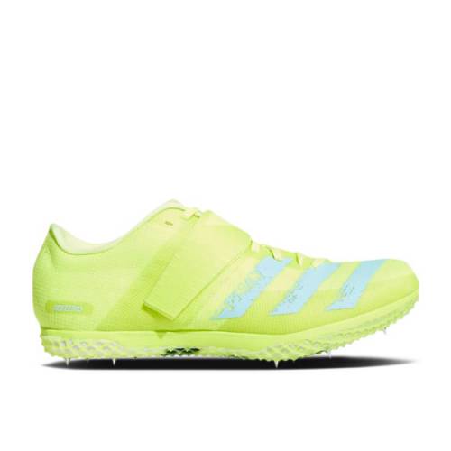 【 ADIDAS ADIZERO HIGH JUMP 'SOLAR YELLOW AQUA' / SOLAR YELLOW CORE BLACK CLEAR 】 アディダス アディゼロ ハイ 黄色 イエロー コア 黒色 ブラック スニーカー メンズ