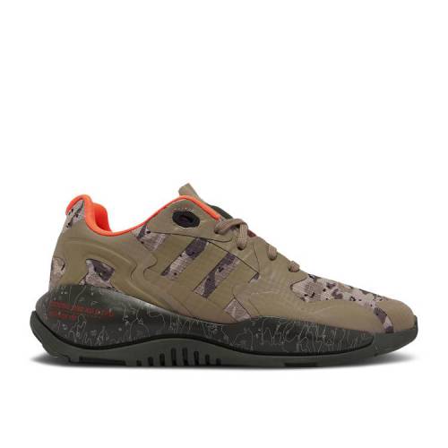 【 ADIDAS ZX ALKYNE CARGO GREEN / CARGO CARGO ORANGE 】 アディダス カーゴ 橙 オレンジ スニーカー メンズ