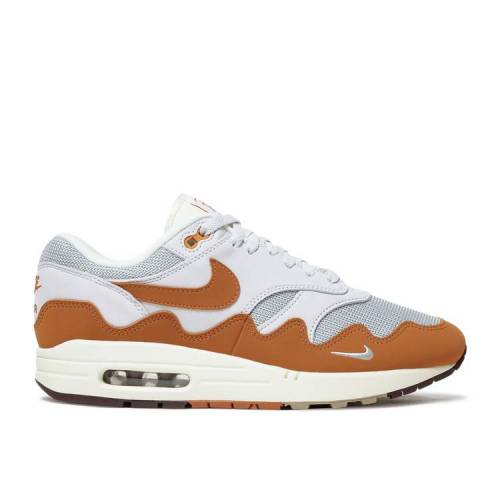 【 NIKE PATTA X AIR MAX 1 \u0027MONARCH\u0027 / METALLIC SILVER MONARCH PURE 】 マックス しろがね色 しろがね色 モナーク 純然たる 大気圏マックス スニーカー メンズ ナイキ