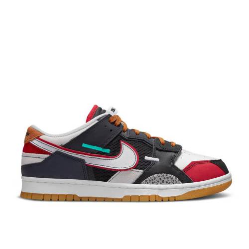 【 NIKE DUNK LOW SCRAP PREMIUM 'UNIVERSITY RED' / BLACK NEUTRAL GREY UNIVERSITY 】 ダンク プレミアム 黒色 ブラック 灰色 グレー ダンクロー スニーカー メンズ ナイキ