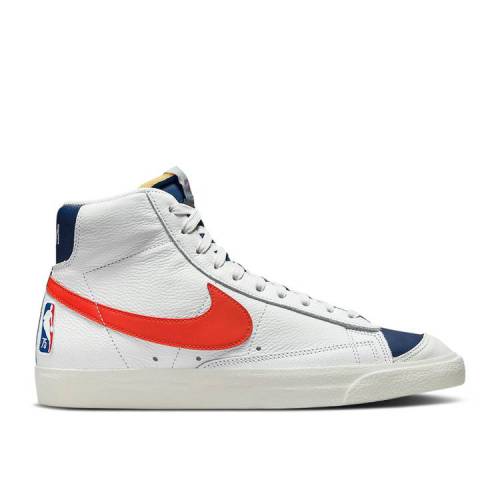 【 NIKE NBA X BLAZER MID '77 EMB '75TH ANNIVERSARY - KNICKS' / WHITE ORANGE BLUE VOID SAIL 】 ブレイザー ミッド 白色 ホワイト 橙 オレンジ 青色 ブルー スニーカー メンズ ナイキ