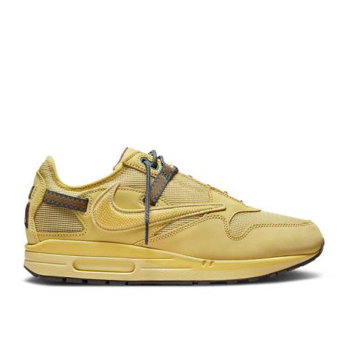 【 NIKE TRAVIS SCOTT X AIR MAX 1 \u0027SATURN GOLD\u0027 / 12 16 21 】 マックス トラヴィススコット エア湖マックス スニーカー メンズ ナイキ
