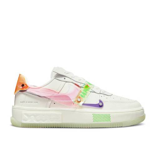 【 NIKE WMNS AIR FORCE 1 FONTANKA \u0027HAVE A GOOD GAME\u0027 / SAIL SAIL GREEN STRIKE WHITE 】 緑 緑であること ストライク 白いこと 白いこと 空軍 スニーカー レディース ナイキ