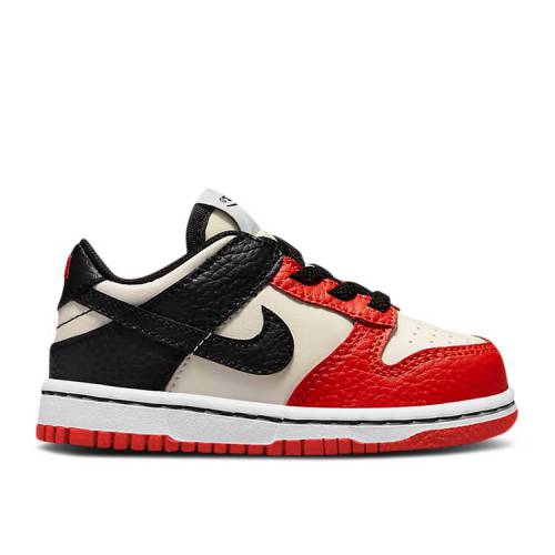 ナイキ NIKE ダンク 黒色 ブラック 赤 レッド ダンクロー '75TH BULLS' ベビー
