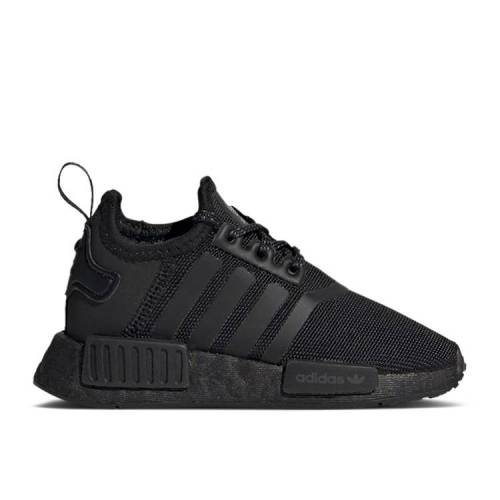 【 ADIDAS NMD_R1 I 'BLACK' / CORE BLACK CORE BLACK GREY SIX 】 アディダス コア 黒色 ブラック 灰色 グレー ベビー|スニケス