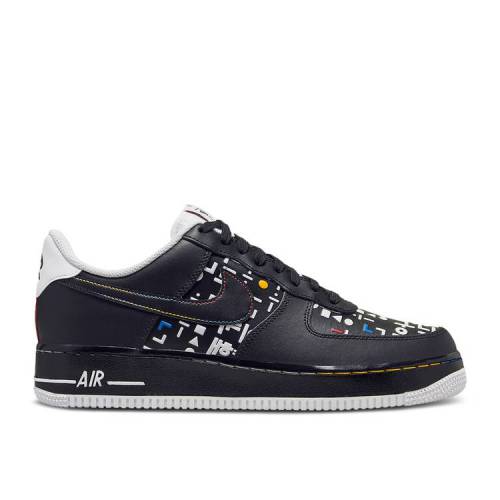 【 NIKE AIR FORCE 1 LOW '07 LV8 'HANGUL DAY' / BLACK BLACK WHITE UNIVERSITY RED 】 黒色 ブラック 白色 ホワイト 赤 レッド エアフォース スニーカー メンズ ナイキ