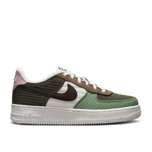 【 NIKE AIR FORCE 1 GS 'TOASTY' / OIL GREEN SAIL MEDIUM OLIVE 】 緑 グリーン オリーブ エアフォース ジュニア キッズ ベビー マタニティ スニーカー ナイキ