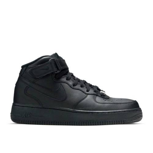 【 NIKE WMNS AIR FORCE 1 \u002707 MID \u0027BLACK\u0027 / BLACK BLACK 】 ミッド 黒いこと 黒いこと 空軍 スニーカー レディース ナイキ
