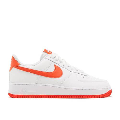 【 NIKE AIR FORCE 1 '07 'WHITE TEAM ORANGE' / WHITE TEAM ORANGE WHITE 】 チーム 白色 ホワイト 橙 オレンジ エアフォース スニーカー メンズ ナイキ