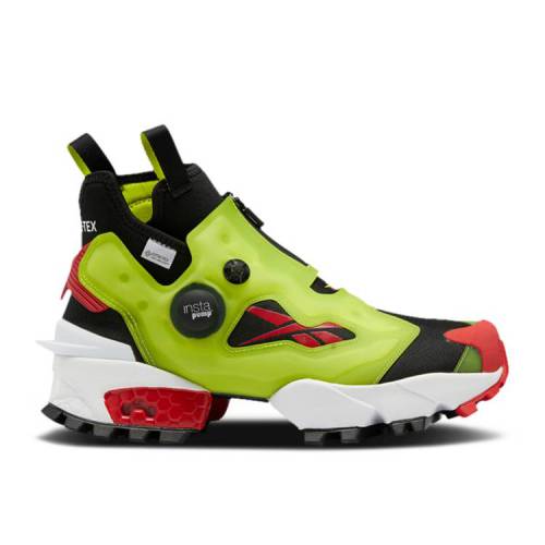 【 REEBOK INSTAPUMP FURY X GTX 'INFINIUM' / BLACK ACID YELLOW VECTOR RED 】 リーボック 黒色 ブラック 黄色 イエロー 赤 レッド インスタポンプフューリー スニーカー メンズ|スニケス