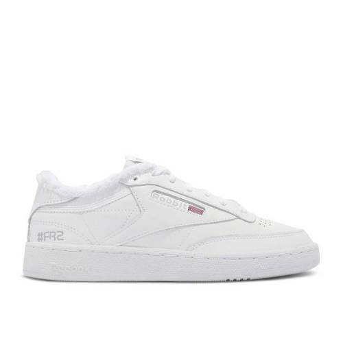【 REEBOK ATMOS X #FR2 CLUB C 85 'WHITE GREY' / FOOTWEAR WHITE FOOTWEAR WHITE 】 リーボック クラブ 白色 ホワイト スニーカー メンズ|スニケス