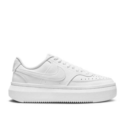【 NIKE WMNS COURT VISION ALTA 'TRIPLE WHITE' / WHITE WHITE WHITE 】 コート 白色 ホワイト スニーカー レディース ナイキ