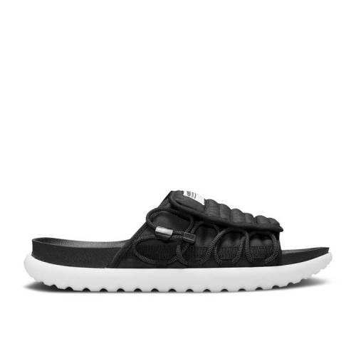 【 NIKE ASUNA 2 SLIDE 'BLACK WHITE' / BLACK DARK GREY WHITE BLACK 】 サンダル 黒色 ブラック 灰色 グレー 白色 ホワイト スニーカー メンズ ナイキ