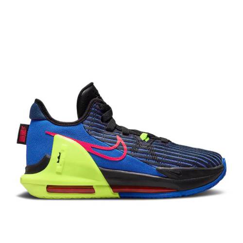 【 NIKE LEBRON WITNESS 6 GS 'HYPER ROYAL BRIGHT CRIMSON' / HYPER ROYAL BLACK VOLT BRIGHT 】 レブロン 黒色 ブラック ウィットネス ジュニア キッズ ベビー マタニティ スニーカー ナイキ｜スニケス